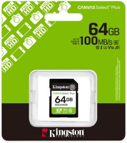 FLASH пам'ять Kingston Canvas Select Plus UHS-I U1 V10 SDXC 64GB (SDS3/64GB)