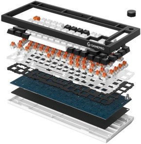 Клавіатура GamePro Asgard Valhalla MK160B Pro RGB WL/BT/USB Black