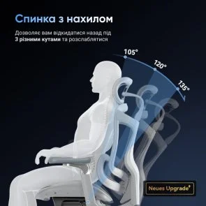 Фото: Крісло SIHOO Doro C300 Pro White (DORO-C300-PRO-M102) № 5 | KTC