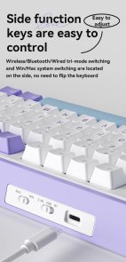 Клавіатура Ajazz AK980 Clear Sky Switch RGB WL/BT/USB Black (AK980-CS-BGY)