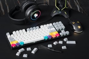 Клавіатура Varmilo APT87 CMYK C-TK Brown White LED WL/BT/USB (A92A024D3A5A17A007)