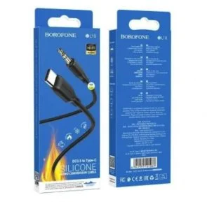 Фото: Перехідник BOROFONE BL18 Jack 3.5mm / Type-C 1m Black (6941991101069) № 4 | KTC