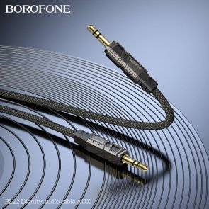 Кабель BOROFONE BL22 Dignity Jack 3.5mm / Jack 3.5mm 1m Black (6941991117725)