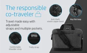 Фото: Сумка для ноутбука HP Renew Travel Grey (2Z8A4AA) № 4 | KTC