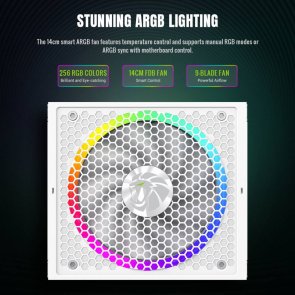Блок живлення Gamemax 750W RGB 750G WH