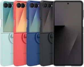 Фото: Чохол Samsung for Galaxy Flip7 - Silicone Case with Ring Black (EF-PF766TBEGUA) № 7 | KTC