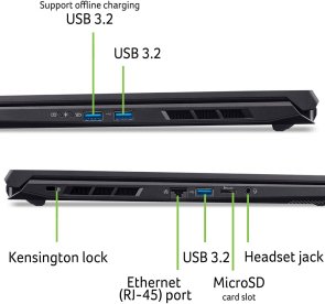 Ноутбук Acer Nitro V 17 AI ANV17-41-R7NT NH.QYVEU.006 Black