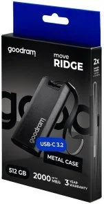 Фото: Зовнішній SSD-накопичувач GOODRAM Move Ridge 512GB Black (SSDR-GMRE-512-K0) № 3 | KTC
