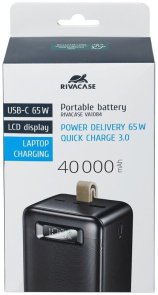 Батарея універсальна Riva RivaPower VA1084 40000mAh 65W Black (RIVAPOWER VA1084 (Black))
