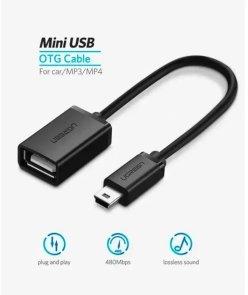Дата кабель UGREEN US249 Mini USB / USB 2.0 Black (US249/10383)