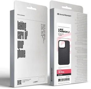 Фото: Чохол ArmorStandart for Apple iPhone 16 Pro - LikeCarbon2 MagCase Black (ARM83809) № 2 | KTC