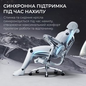 Крісло SIHOO Doro S300 Light Grey (S300-M202)