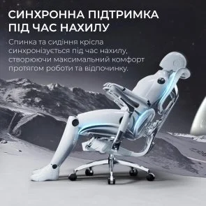 Фото: Крісло SIHOO Doro S300 Light Grey (S300-M202) № 11 | KTC