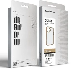Фото: Чохол ArmorStandart for Apple iPhone 16 Plus - UNIT2 Titanium Gold (ARM78755) № 2 | KTC