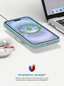 Фото: Чохол ArmorStandart for Apple iPhone 16 - ICON2 MagSafe Blue Fog (ARM80184) № 9 | KTC