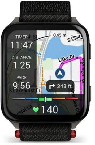 Смарт годинник Garmin Venu X1 Black with Slate Titanium Caseback and Black ComfortFit Nylon Band (010-02980-02)