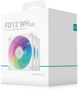 Кулер Deepcool FD12 ARGB WH 3in1 White (R-FD12-WHAPN3-G)