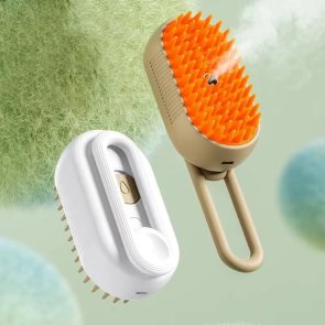 Парова щітка для тварин 3‑в‑1 Steamy Pet Brush (PCG-179)