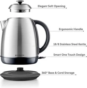 Фото: Електрочайник BUYDEEM K640 Stainless Steel (K640-SS/EU) № 7 | KTC