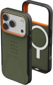 Фото: Чохол UAG for Apple iPhone 17 Pro - Civilian MagSafe Olive/Orange (114545117297) № 9 | KTC
