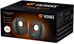 Колонки Yenkee (2.0) YSP 2001BK (2x3Вт), Black