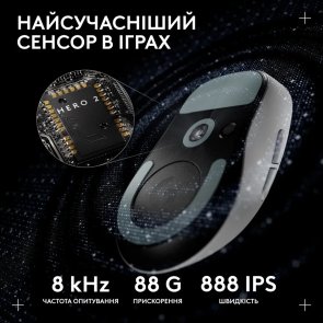 Миша Logitech G Pro X Superlight 2 Dex Wireless White (910-007365)
