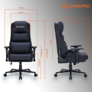 Крісло ігрове GamePro GC695 Black