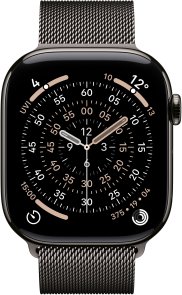 Смарт годинник Apple Watch 11 GPS LTE 46mm - Slate Titanium Case with Slate Milanese Loop - M/L (MFD44)