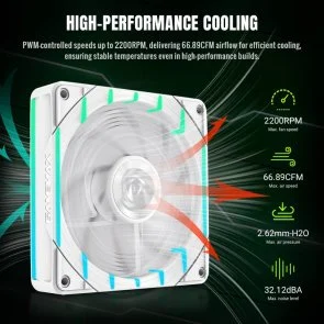 Фото: Кулер Gamemax Tornado T12 ARGB-RW № 8 | KTC