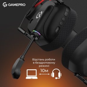 Гарнітура GamePro Genesis Mercury Pro Black (HSW120B)