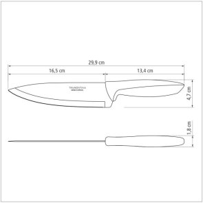 Ніж кухонний Tramontina Plenus 17.8cm (23426/167)