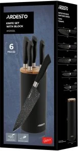 Фото: Набір ножів Ardesto Gemini 6pcs Black (AR2105BL) № 10 | KTC