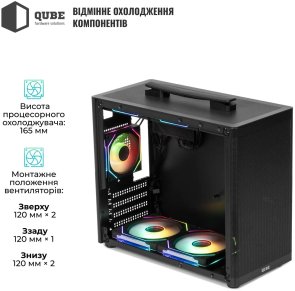 Корпус QUBE Bring ARGB Black with window (BRING_GBNU3)