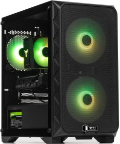 Корпус QUBE Flow Black with window (FLOW_FBNU3)