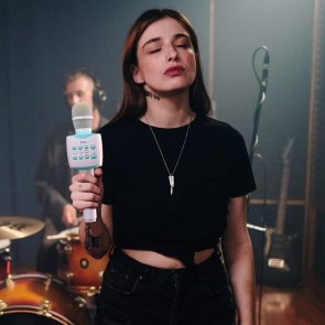 Портативна колонка Hoco BK5 Cantando Karaoke Blue (6931474742308)