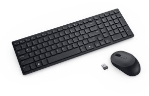 Клавіатура+миша, Dell Pro KM555 Silent ENG/UKR Wireless, Black