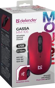  Миша Defender Gassa MM-105 Red (52103)