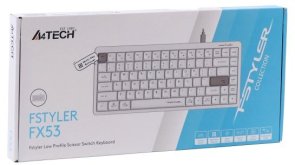 Клавіатура A4tech Fstyler FX53 White