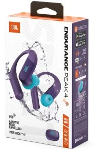 Фото: Навушники JBL Endurance Peak 4 TWS Purple (JBLENDUPEAK4PUR) № 8 | KTC