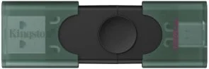 Фото: Флешка USB Kingston DataTraveler Duo 128GB Green (DTDEG2/128GB) № 3 | KTC