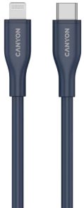Кабель Canyon CLNM60 60W Type-C / Lightning 1m Blue (CNS-CLNM60SC10DB)