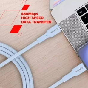 Фото: Кабель Canyon OnWire 60CL 60W Type-C / Type-C 1m Pink (CND-CCAP60AB10PK) № 8 | KTC