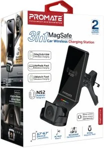 Фото: Кріплення для мобільного телефону Promate Magdrive-trio Black (6959144066196) № 8 | KTC