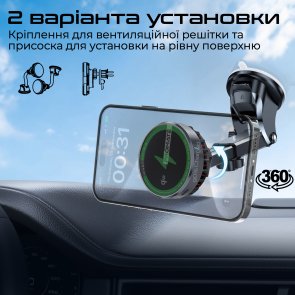 Кріплення для мобільного телефону Promate Magchill-qi2 (6959144066158)