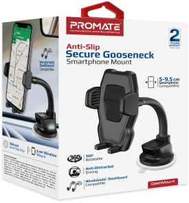 Кріплення для мобільного телефону Promate DashMount Black (dashmount.black)