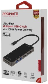  USB-хаб Promate Primehub-pro Grey (6959144052250)