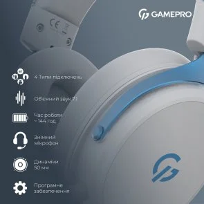 Фото: Гарнітура GamePro Asgard Skadi White (HSW191WB) № 12 | KTC