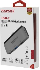 USB-хаб Promate PadHub-Pro Grey (6959144052441)