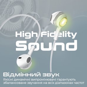 Гарнітур Promate Lumibuds-c Silver