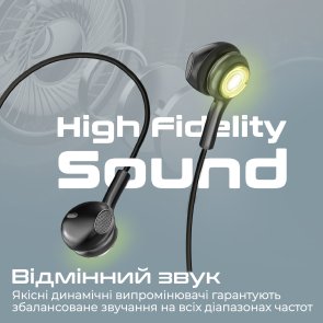 Гарнітура Promate Lumibuds-c Black (6959144064307)